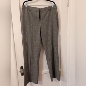 Dalia Collection Brown Plaid Trousers